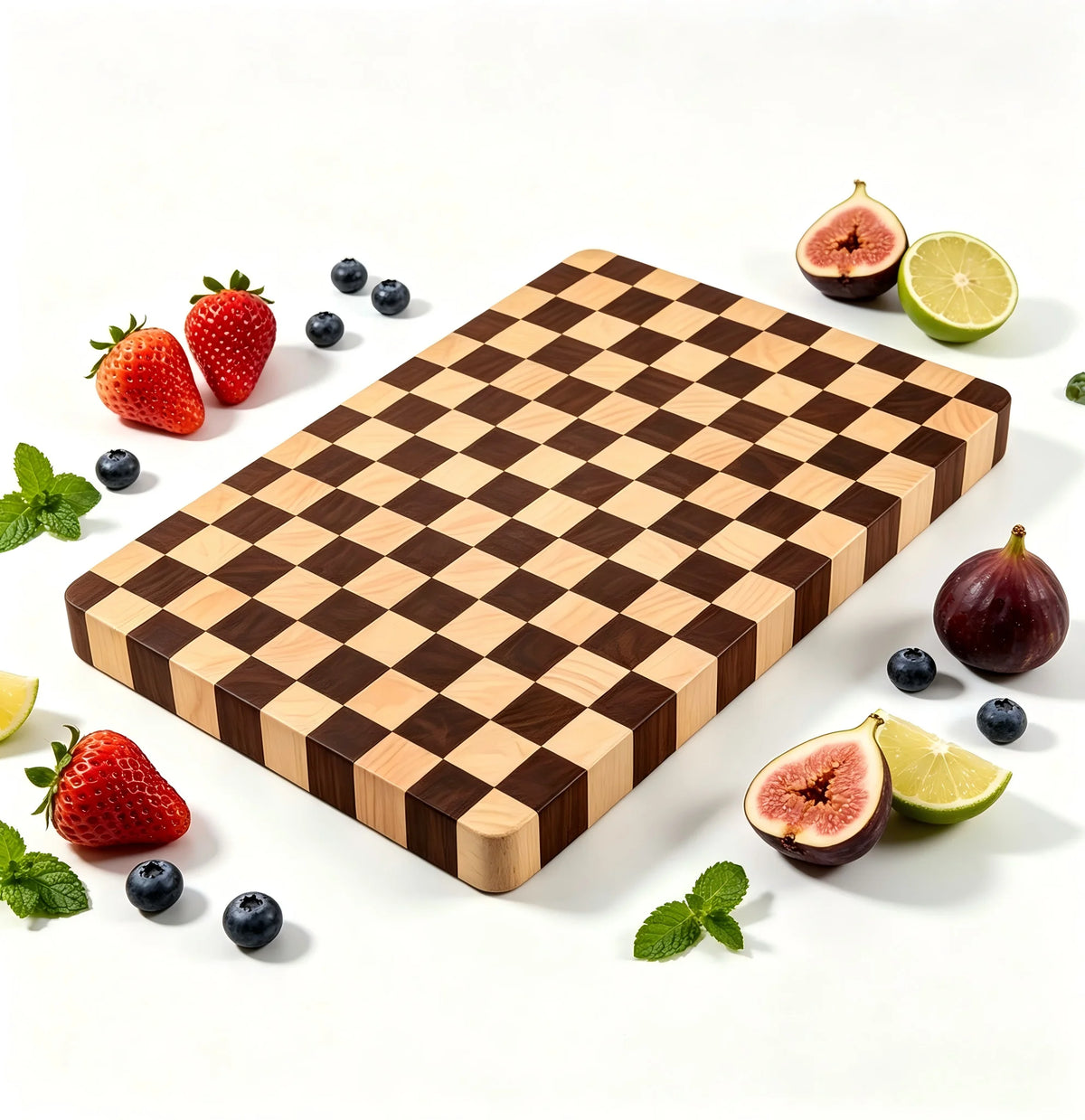 Checkerboard Cutting Board – Heavy-Duty Butcher Block for Prep, Serving & Charcuterie | Thomler