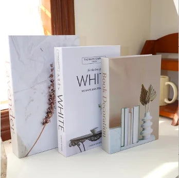 Decorative Faux Books Cardboard Foldable Set Of 3 Living Room Coffee Table Styling Bookshelf Display Interior Decor | Thomler