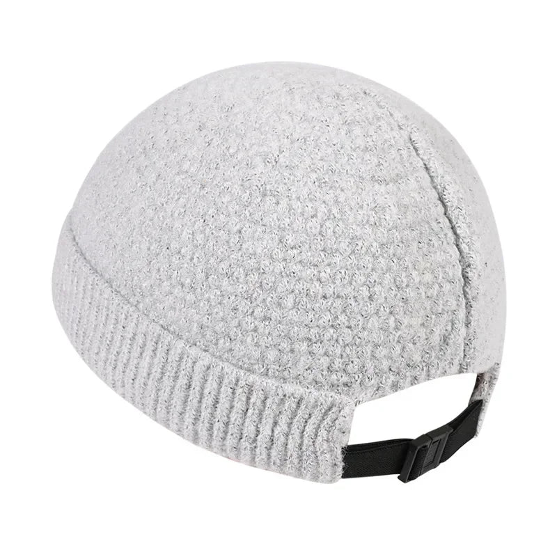 Knit Skullcap with Rolled Cuff – Soft Cotton Winter Hat for Men & Women, Casual Streetwear Beanie, Indoor & Outdoor Headwear | Thomler