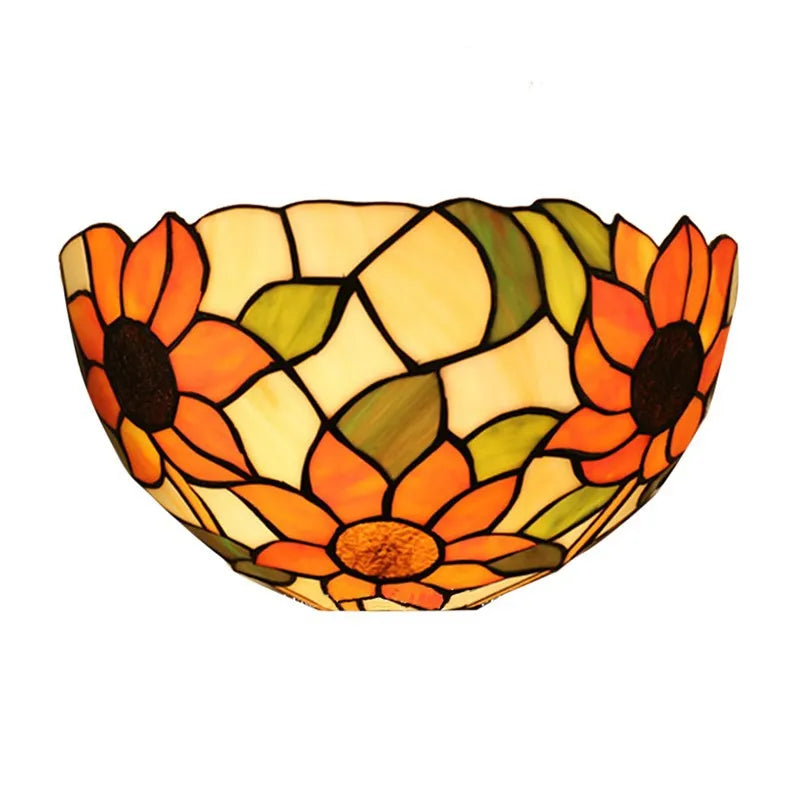 Wall Lamp Glass Mosaic E27 Blue Pastel Green Vintage Bedroom Hallway Ambient Lighting Fixture | Thomler