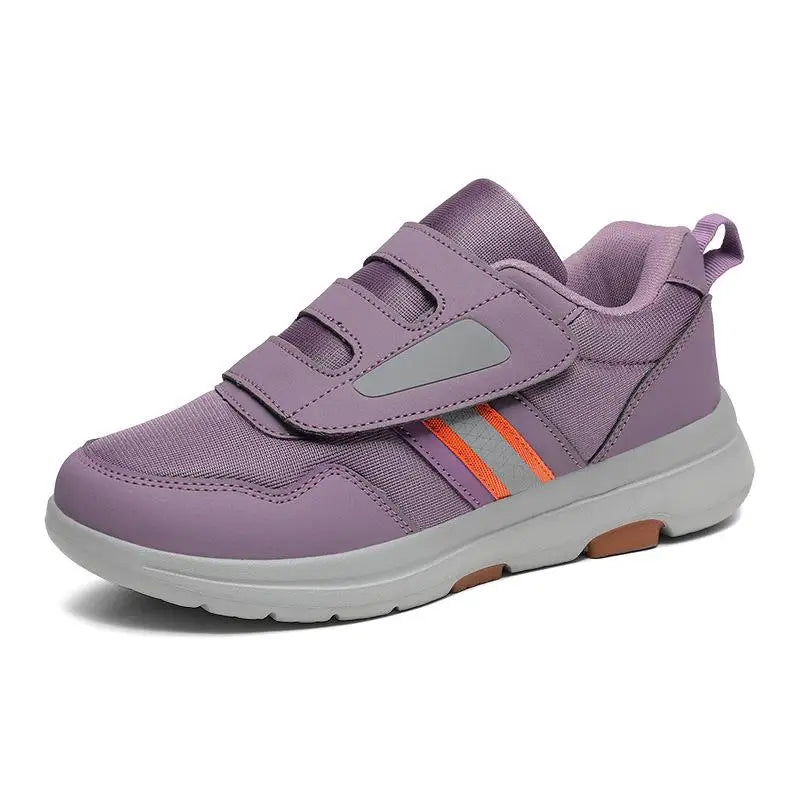 Adjustable Wide-Fit Supportive Sneakers for Sensitive Feet | Cozy Slip-On with Hook-and-Loop Closure for Everyday Comfort & Mobility | Thomler