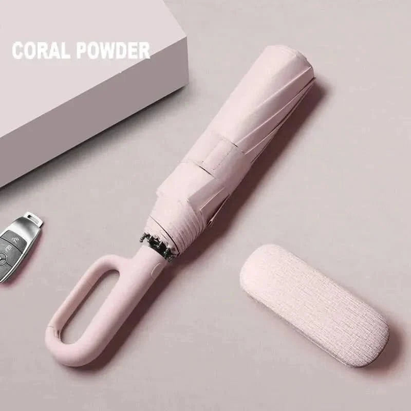 Automatic Open Close Umbrella Windproof 8-Rib UV Protection Compact Folding Travel | Thomler