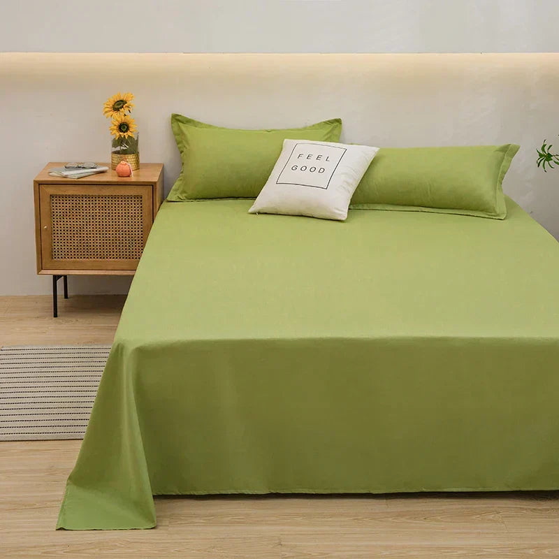 100% Linen Duvet Cover Set – Temperature-Regulating Breathable Bedding for All Seasons – Twin Full Queen King – Light Green White Blue Red | Thomler