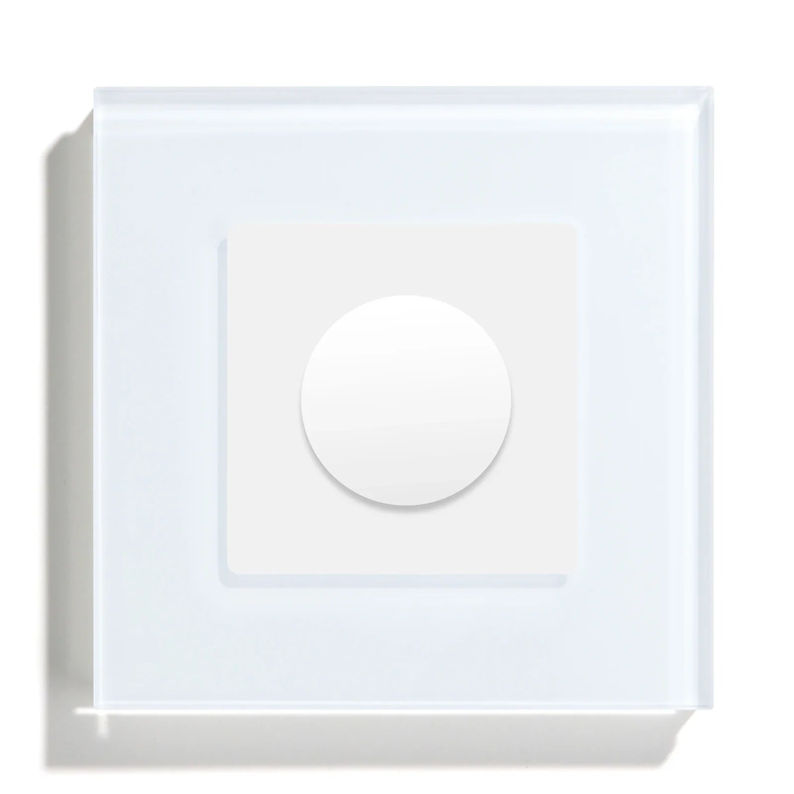 Wall Dimmer Glass Panel 8.6 cm (3.4") Rotary LED Lighting Control Home Living Room Bedroom Light Switch | Thomler