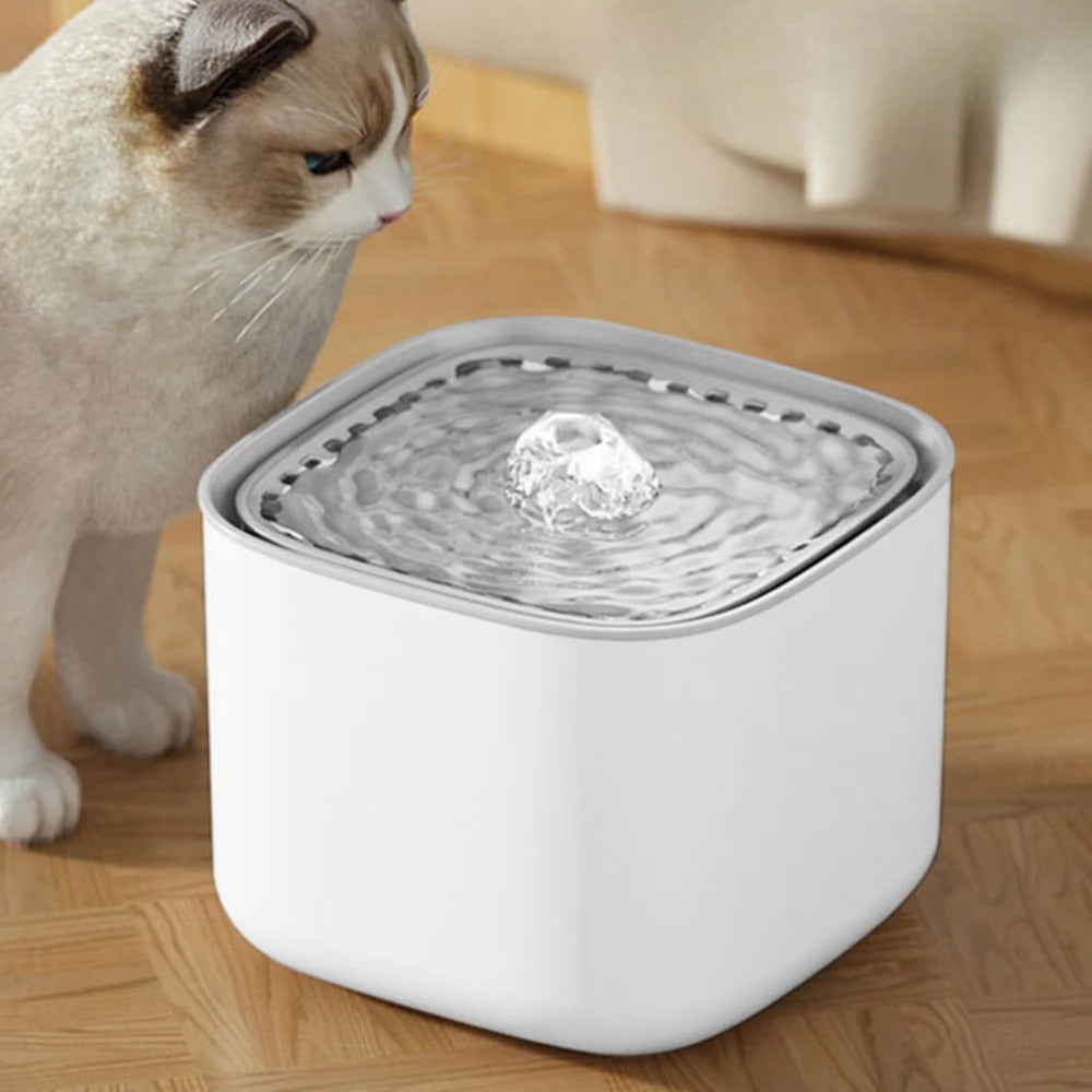 Cordless cat water fountain - 3L Cat Water Fountain Auto Recirculate Filter Large Capacity Filtring Cat Water Drinker USB Electric Mute Cats Water Dispenser