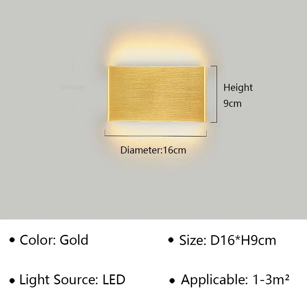 Contemporary LED Wall Light Fixture – Minimalist Design for Bedroom, Hallway & Bathroom | Thomler