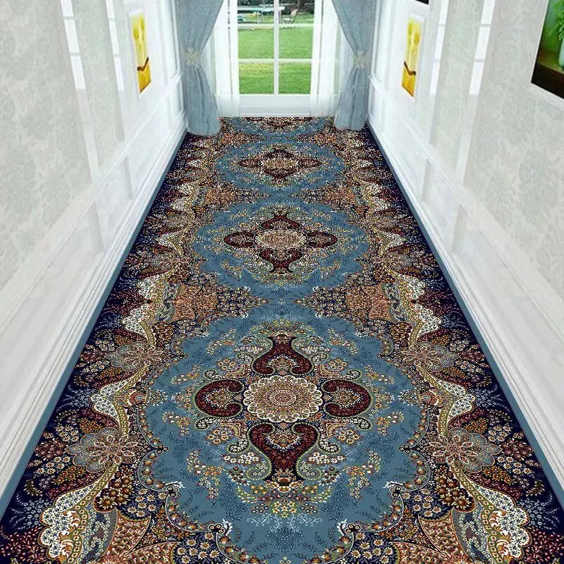 Persian-Inspired Hallway Runner Rug with Non-Slip Backing – Machine Washable Corridor Mat for Entryways and Stairs | Thomler
