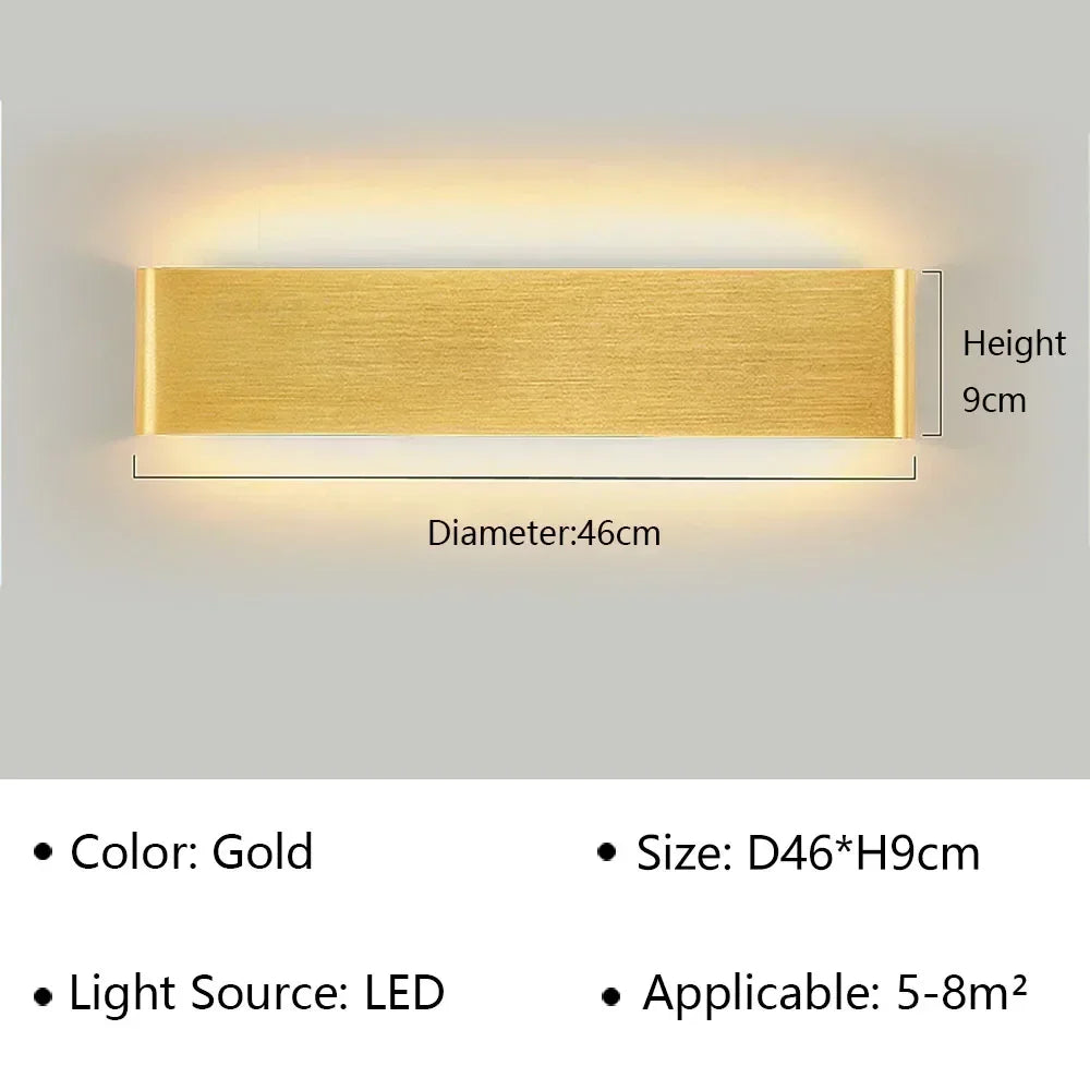 Contemporary LED Wall Light Fixture – Minimalist Design for Bedroom, Hallway & Bathroom | Thomler