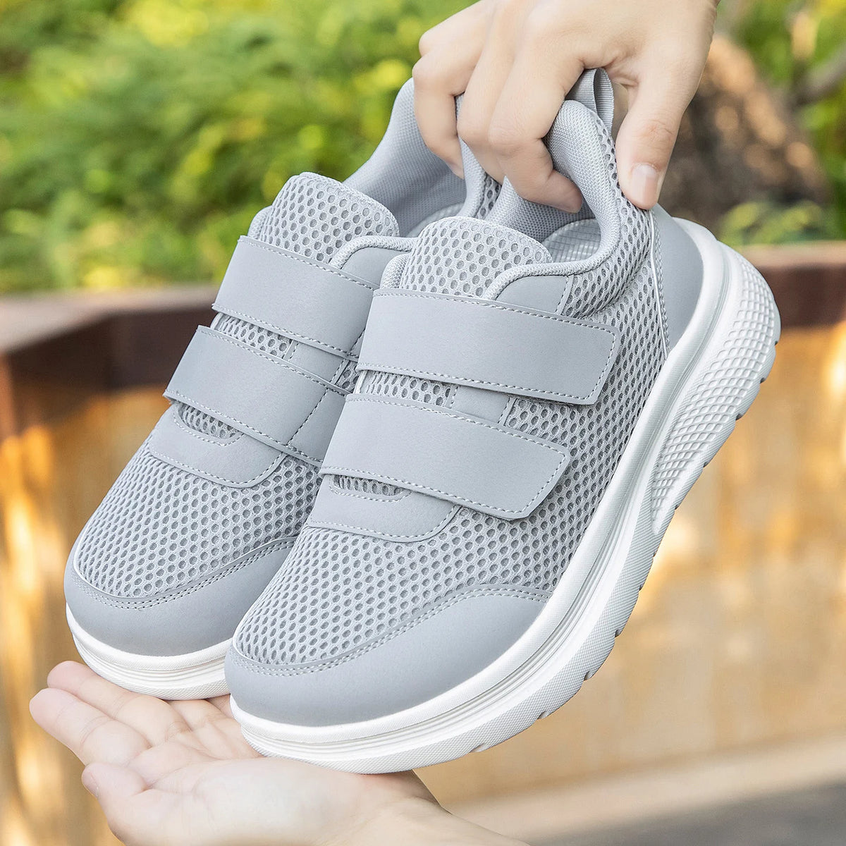 Extra Wide Orthopedic Walking Shoes for Swollen Feet – Adjustable Hook-and-Loop Diabetic Sneakers with Roomy Toe Box for Men & Women | Thomler