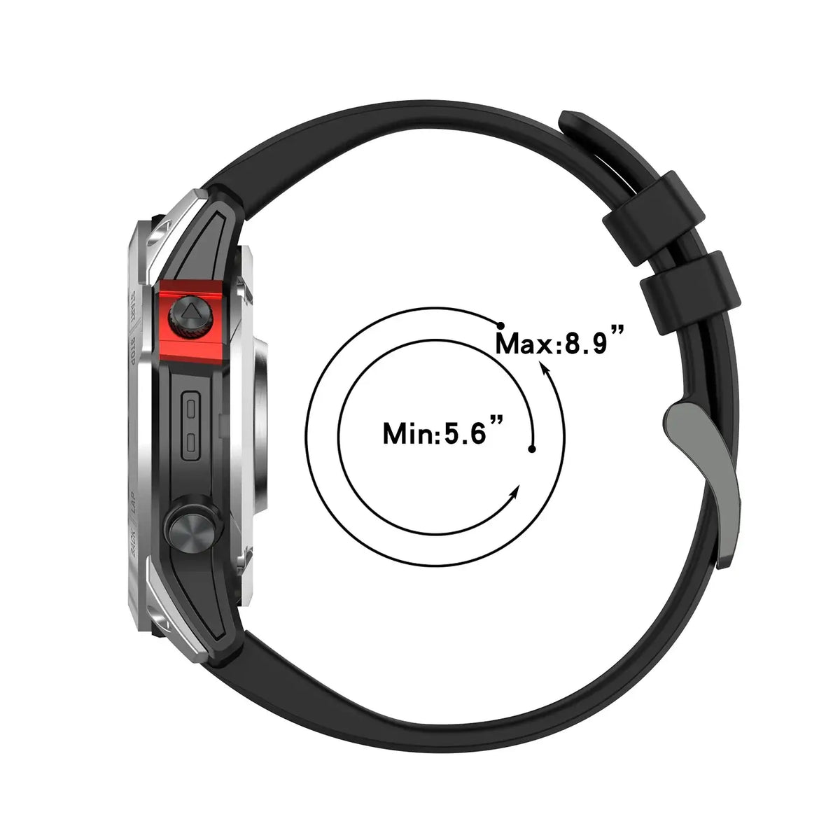 Silicone Fitness Watch Strap Replacement Band Compatible with Fenix, Instinct & Venu | Quick-Release Pin | Sweat-Resistant | For Outdoor | Thomler