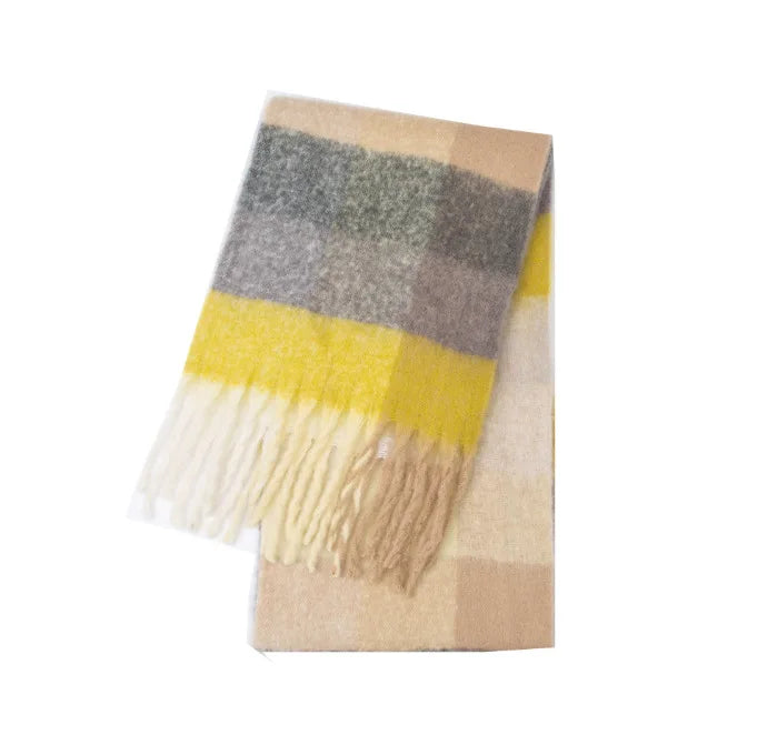 Rainbow Cashmere Winter Scarf – Soft & Warm Oversized Shawl Wrap for Women | Thomler