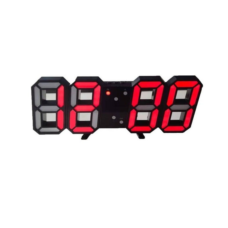 3D LED Digital Wall Clock with Adjustable Brightness | Modern Minimalist Display for Living Room, Bedroom & Office | USB Powered Time Piece | Thomler
