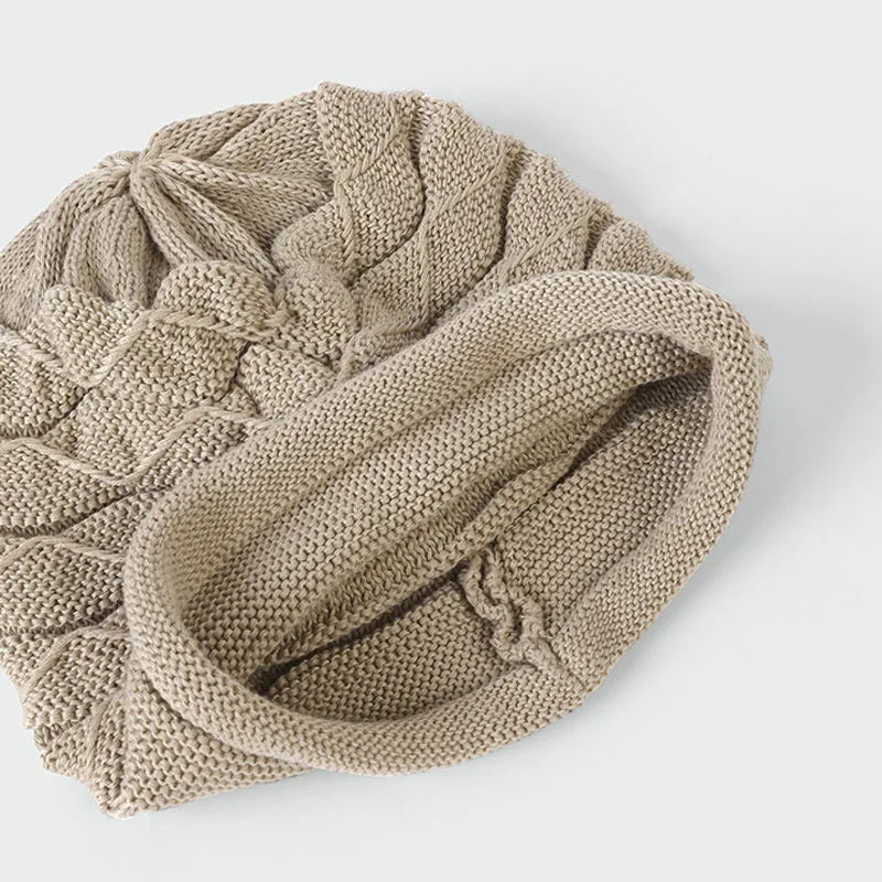 Relaxed-Fit Knit Winter Hat for Men & Women, Acrylic Ribbed Cold-Weather Cap, Daily Wear Head Covering | Thomler