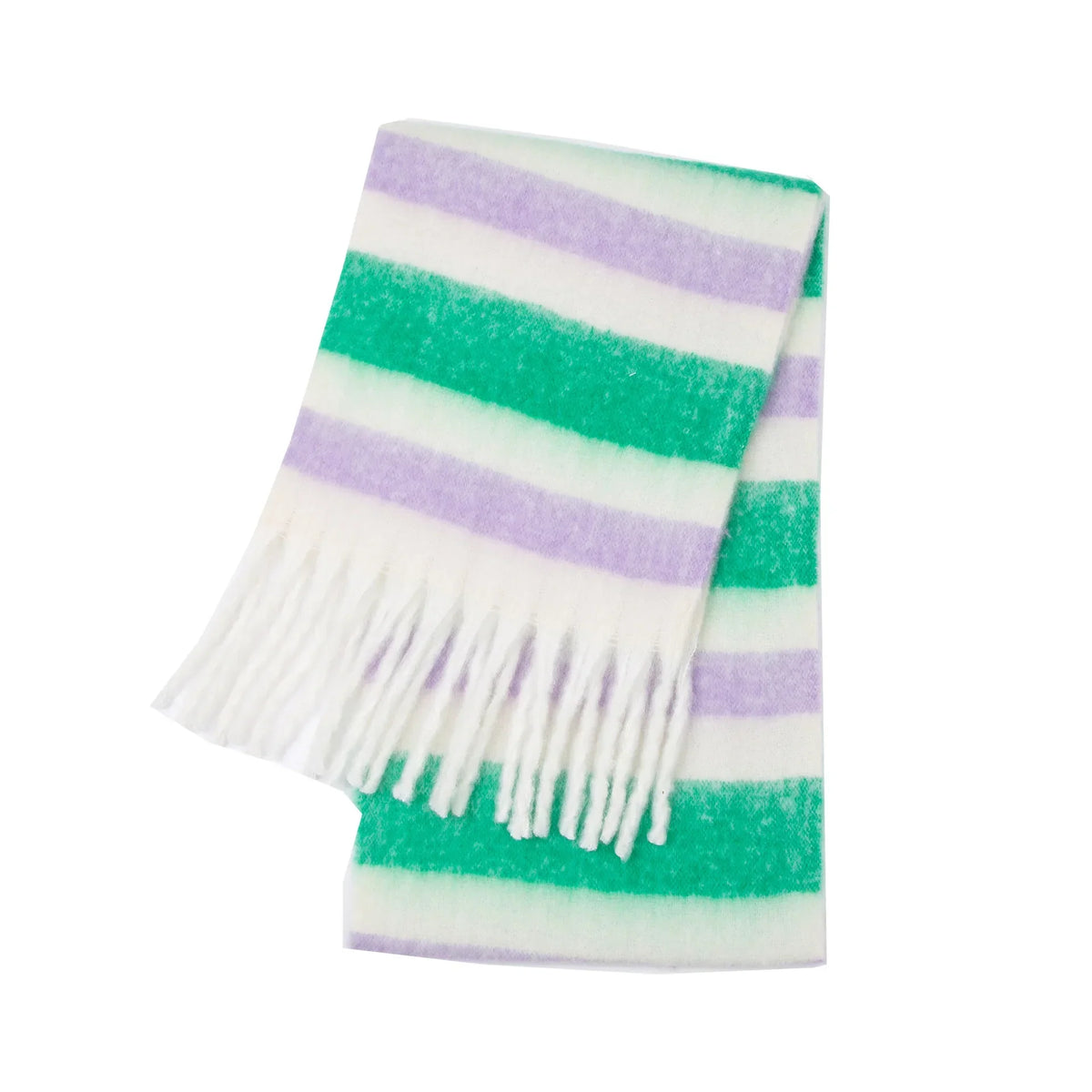 Striped Cashmere Winter Scarf for Women – Soft & Warm Oversized Shawl Wrap | Thomler