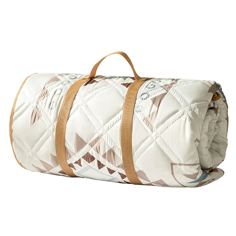 Picnic Mat Oxford Fabric 200.0 x 300.0 cm Bohemian Outdoor Camping Garden Beach Rollable Rug With Carry Strap | Thomler