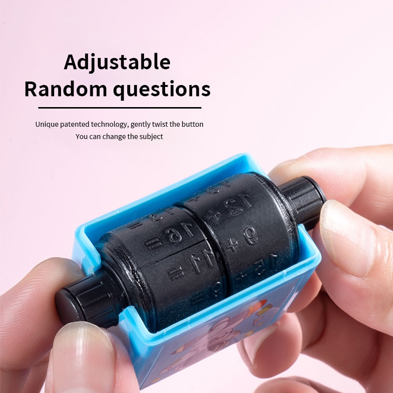 Handheld Arithmetic Stamp Roller for Kids Elementary School Homework Practice & Learning | Thomler