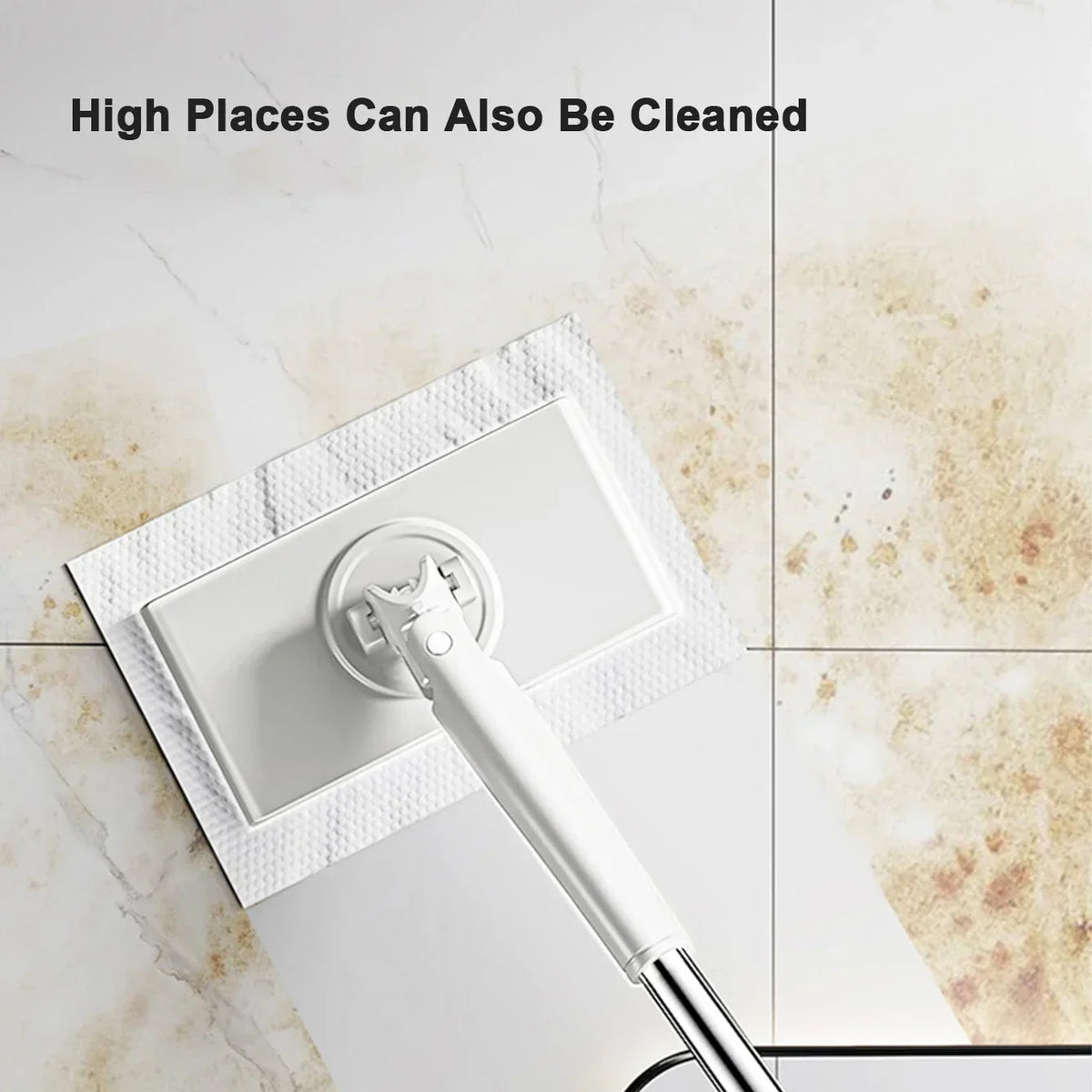 Hands-Free Wringing Floor Mop with Quick-Dry Head & Automatic Clamp – Wet & Dry Use for Tile Hardwood Laminate | Thomler