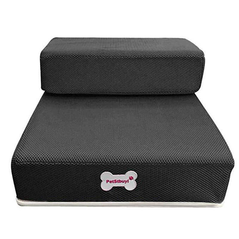 Pet Steps for Couch and Bed – 2-Tier Foam Ramp with Non-Slip Surface for Small Dogs and Cats | Thomler