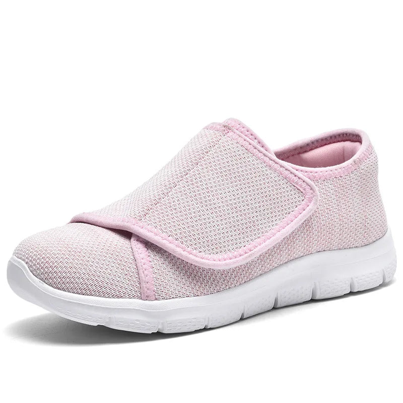 Orthopedic Walking Sneakers with Adjustable Hook-and-Loop Closure for Diabetic Foot Support, Cushioned EVA Insole, Microfiber Upper | Thomler