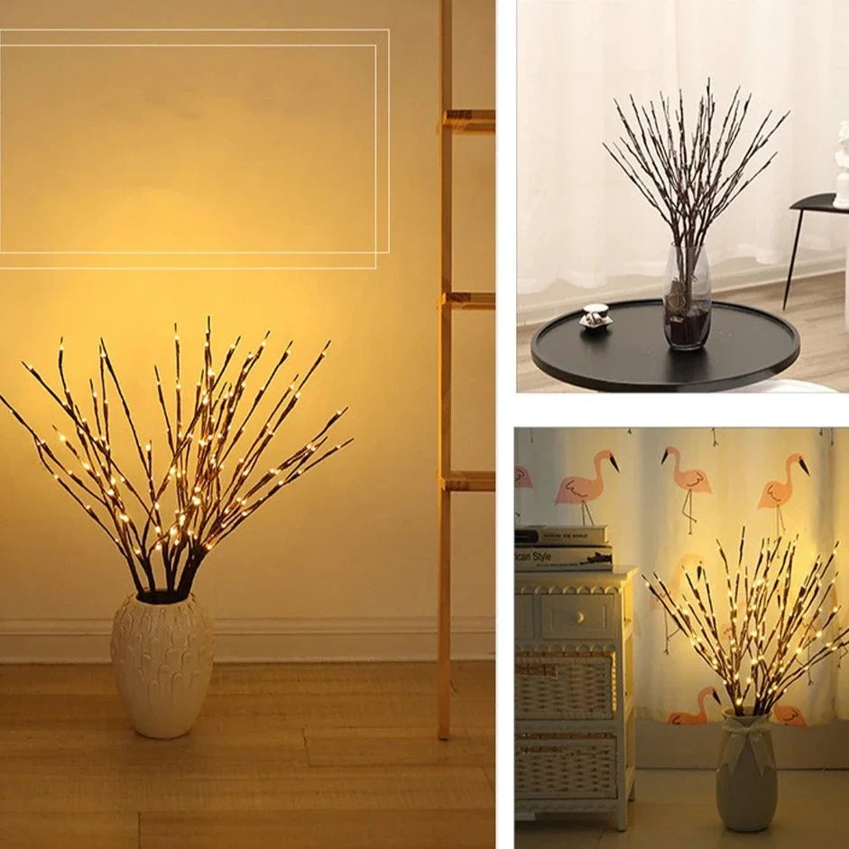 Decorative Willow LED Branch 27 in Battery-Powered Indoor Outdoor Fairy Lights | Thomler
