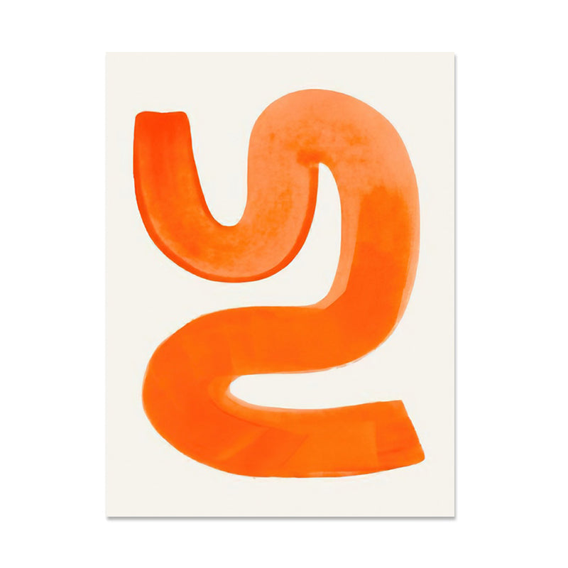 Retro Painterly Statement Art Print on Cotton Canvas | Thomler