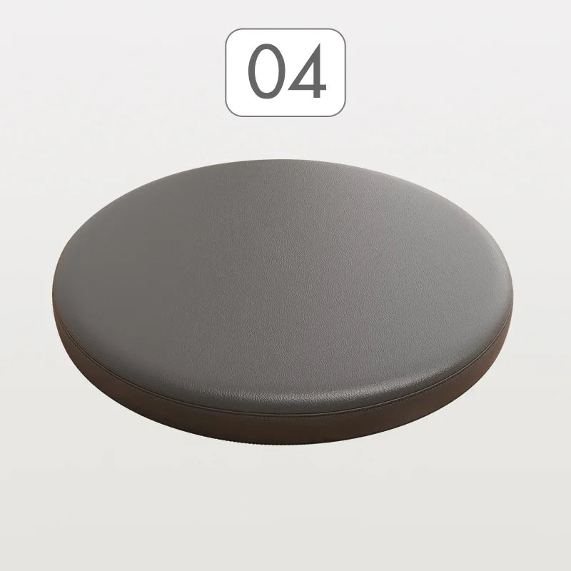 Faux Leather Round Seat Pad with Memory Foam Core for Kitchen Bar Stools, Dining Chairs & Window Benches – Slip-Resistant Washable Design | Thomler