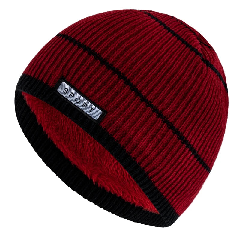 Fleece-Lined Knit Beanie for Cold Weather – Unisex Winter Hat with Soft Faux Fur Lining for Everyday Wear, Skiing & Outdoor Activities | Thomler