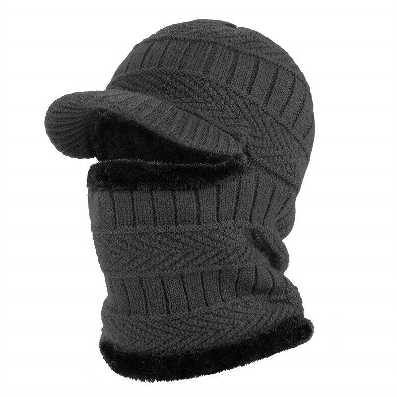 Knit Winter Beanie and Scarf Set for Men and Women – Matching Cozy Hat and Scarf Combo for Cold Weather | Thomler