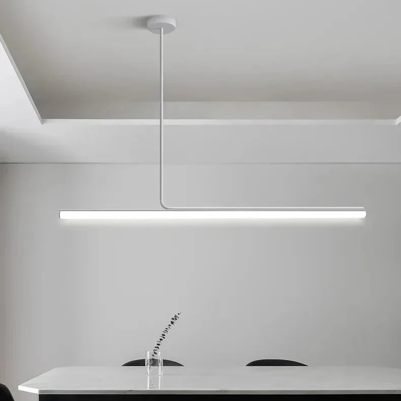 Modern Linear Bar Ceiling Light Fixture for Kitchen Island & Dining Room – Adjustable LED Hanging Lamp with Dimmable Warm White Glow | Thomler
