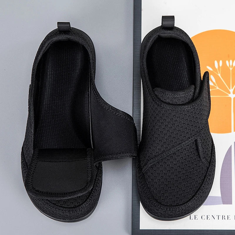 Extra-Wide Orthopedic Walking Shoes with Hook-and-Loop Closure for Swollen Feet, Bunions & Comfort Support | Thomler