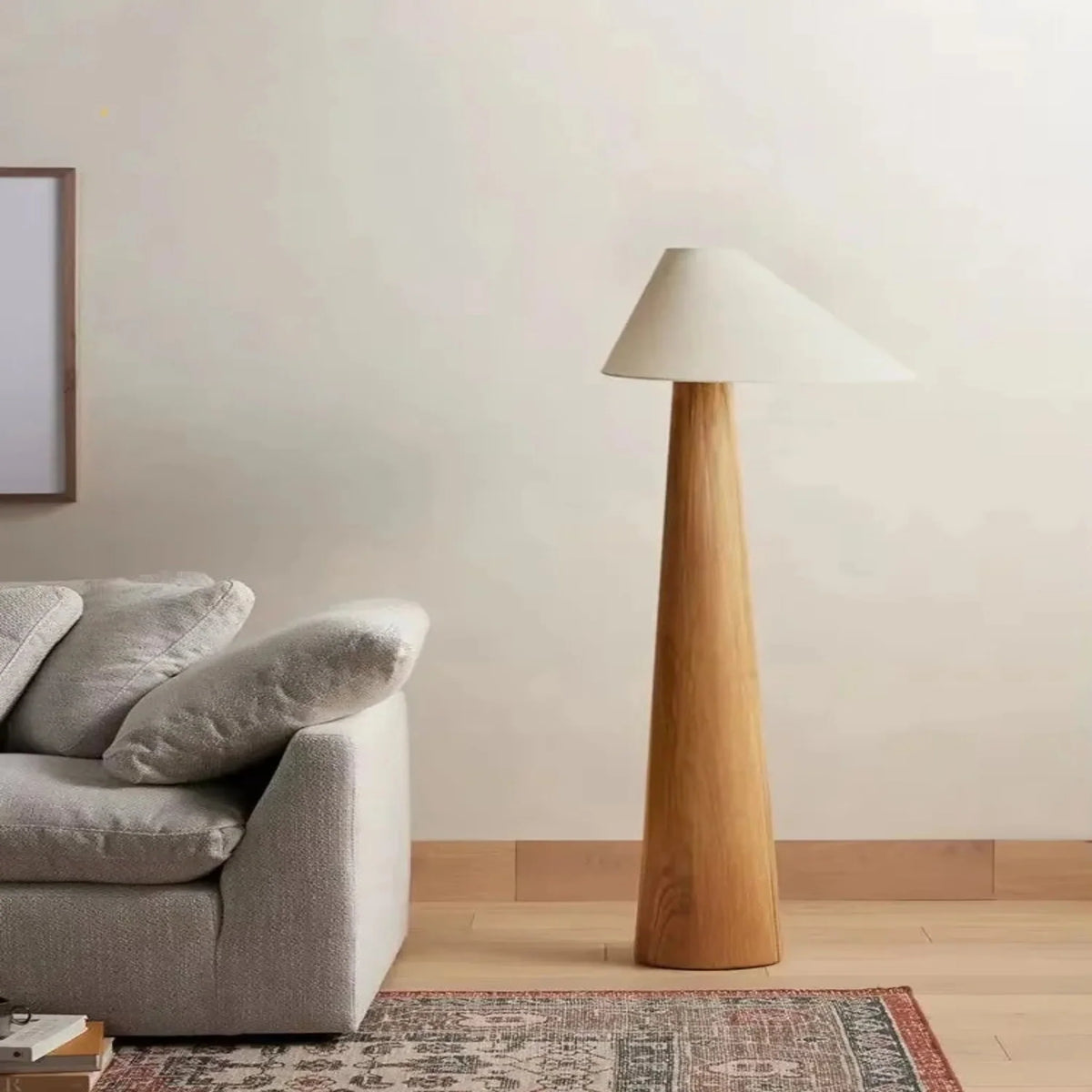 Vertical Wooden Lamp with Warm LED Glow – Table or Floor Style for Living Room & Bedroom | Thomler