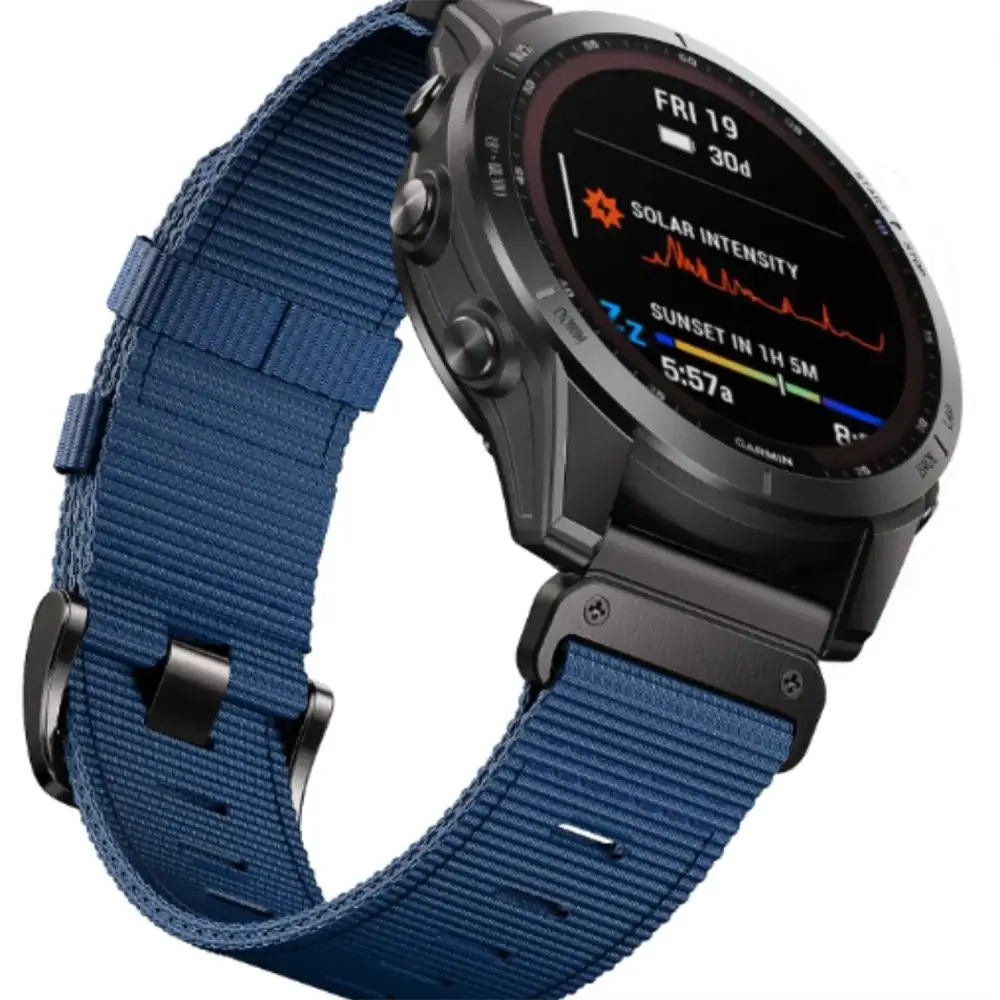 Tactical Woven Smartwatch Strap | Quick-Release Replacement Band for Fitness Tracking | Adjustable Lightweight Nylon Wristband | Thomler