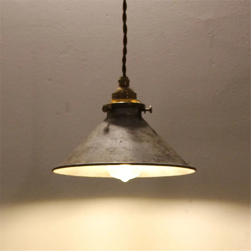Pendant Light Iron 13.8 in Blue Adjustable Kitchen Island Dining Industrial Vintage Hanging Ceiling Lamp | Thomler
