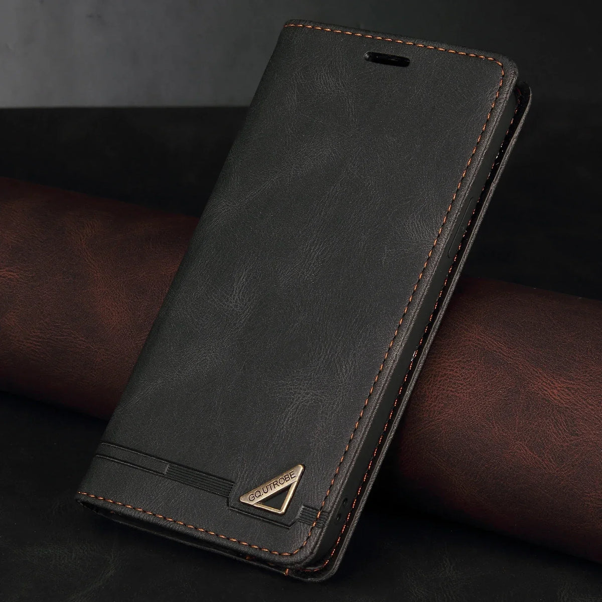 Folio Phone Case with Card Slots & Kickstand for Samsung Galaxy A Series – Magnetic Closure Synthetic Leather Cover | Thomler