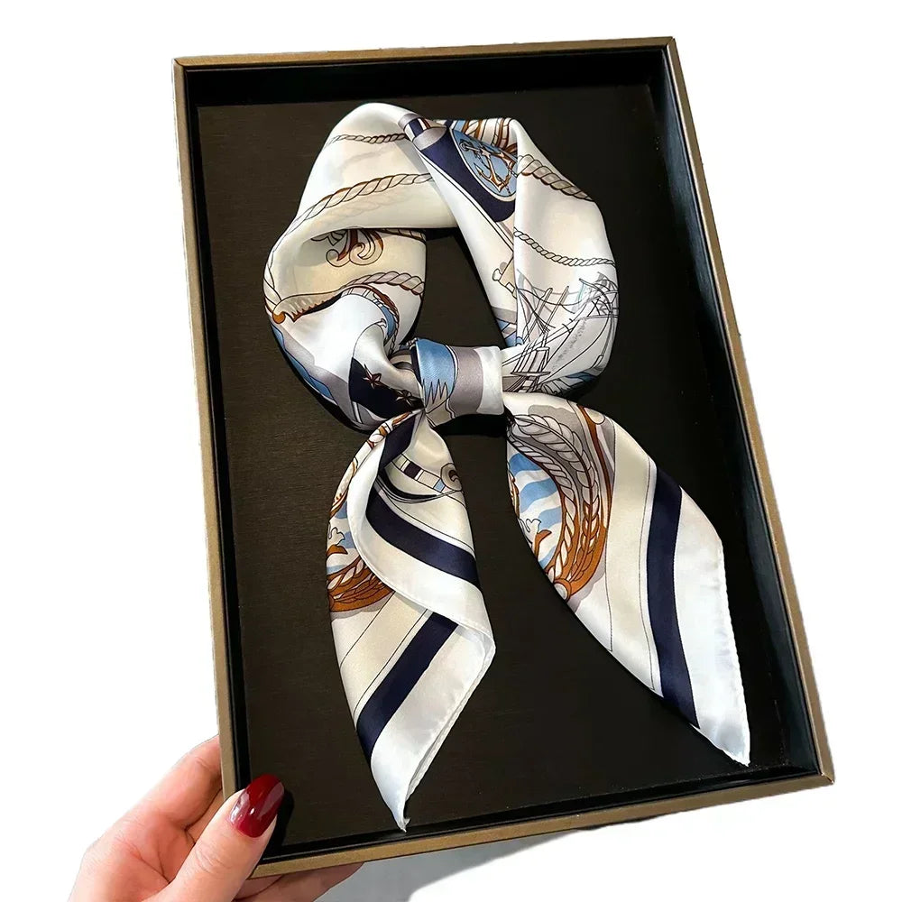 Satin Square Scarf for Women – Multi-Purpose Accessory for Hair, Neck, Bag & Headwrap | Thomler