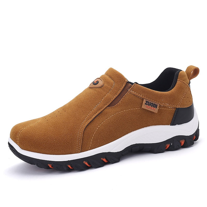 Men's Slip-On Hiking Shoes with High-Traction Sole - Rugged Outdoor Walking Sneakers for Trails & Travel | Thomler