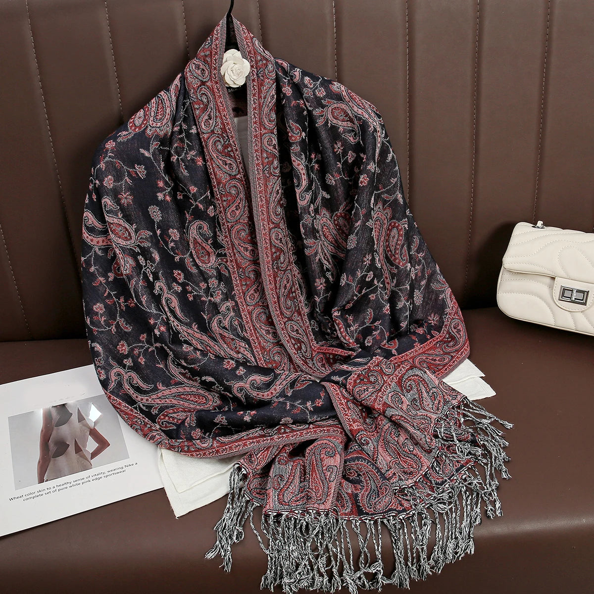 Soft Cotton-Blend Winter Wrap Scarf for Women – Lightweight Shawl for Fall & Cold Weather | Thomler