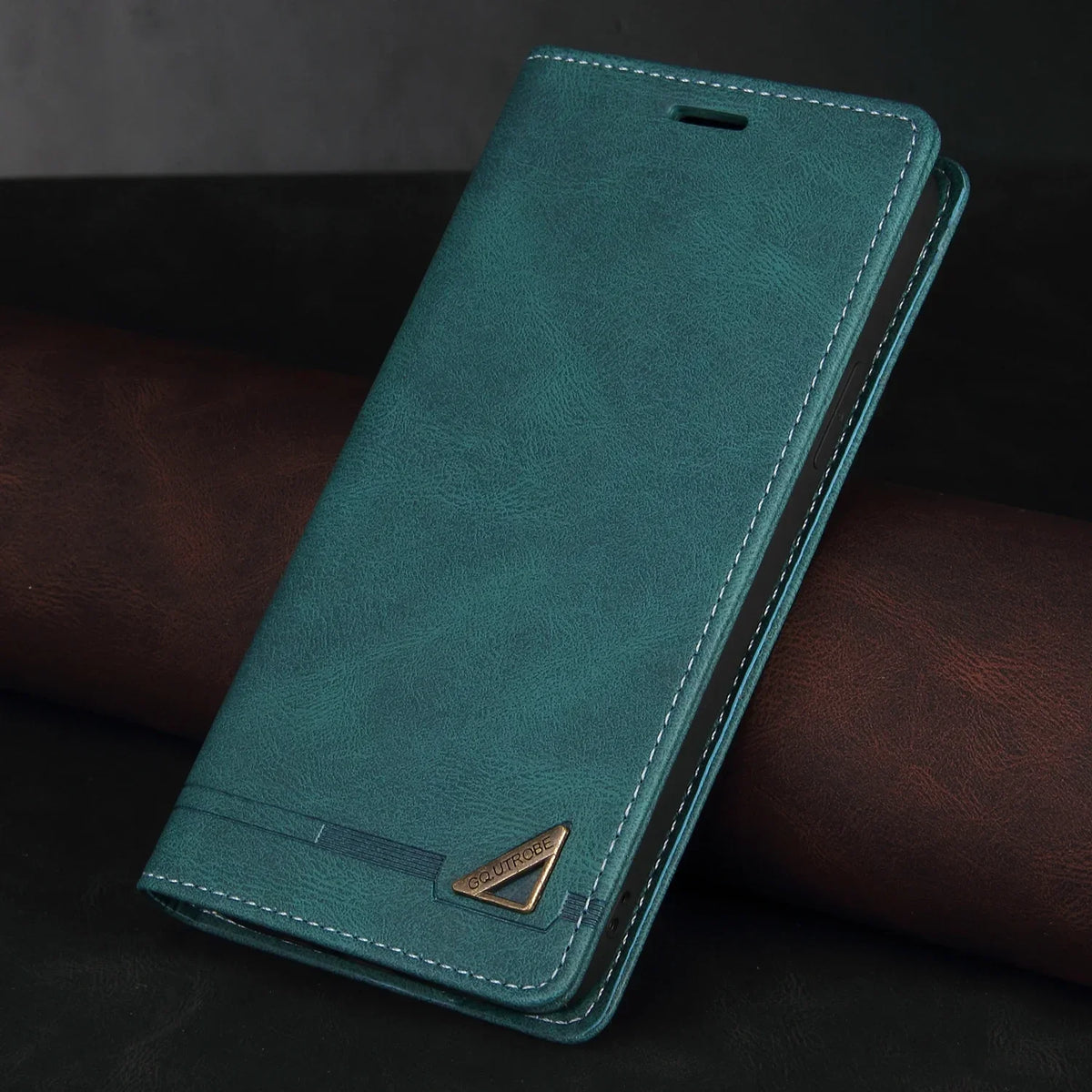 Folio Phone Case with Card Slots & Kickstand for Samsung Galaxy A Series – Magnetic Closure Synthetic Leather Cover | Thomler