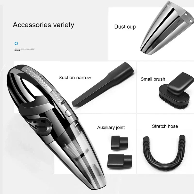 Cordless Handheld Vacuum Cleaner 120W Cyclonic Suction Rechargeable Battery 30 Min Runtime for Home Car Upholstery Pet Hair | Thomler