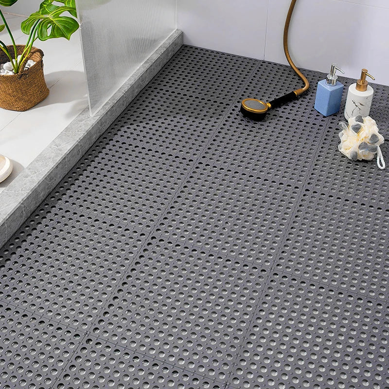 Shower Mat Rubber 30.0 cm 11.8" Non Slip Bathroom Floor Tile Bath Safety Grip Waterproof Modular Mat | Thomler