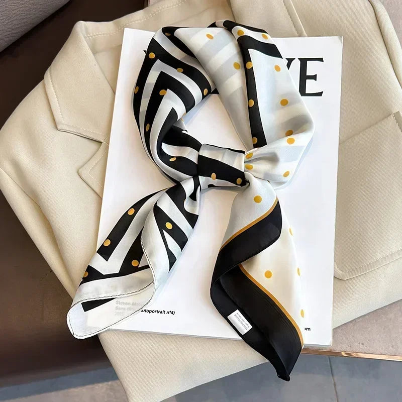 Satin Square Scarf for Women – Multi-Purpose Accessory for Hair, Neck, Bag & Headwrap | Thomler