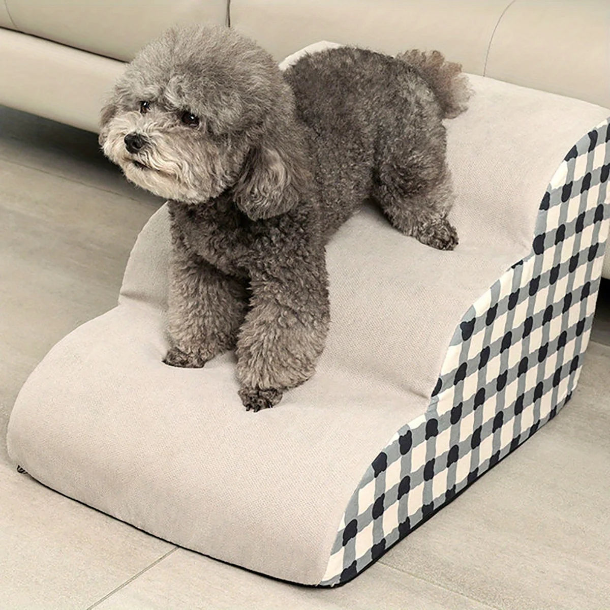 Foam Pet Steps for Sofa and Bed – Lightweight Climb Assistance for Small or Senior Dogs, Portable Non-Slip Design | Thomler