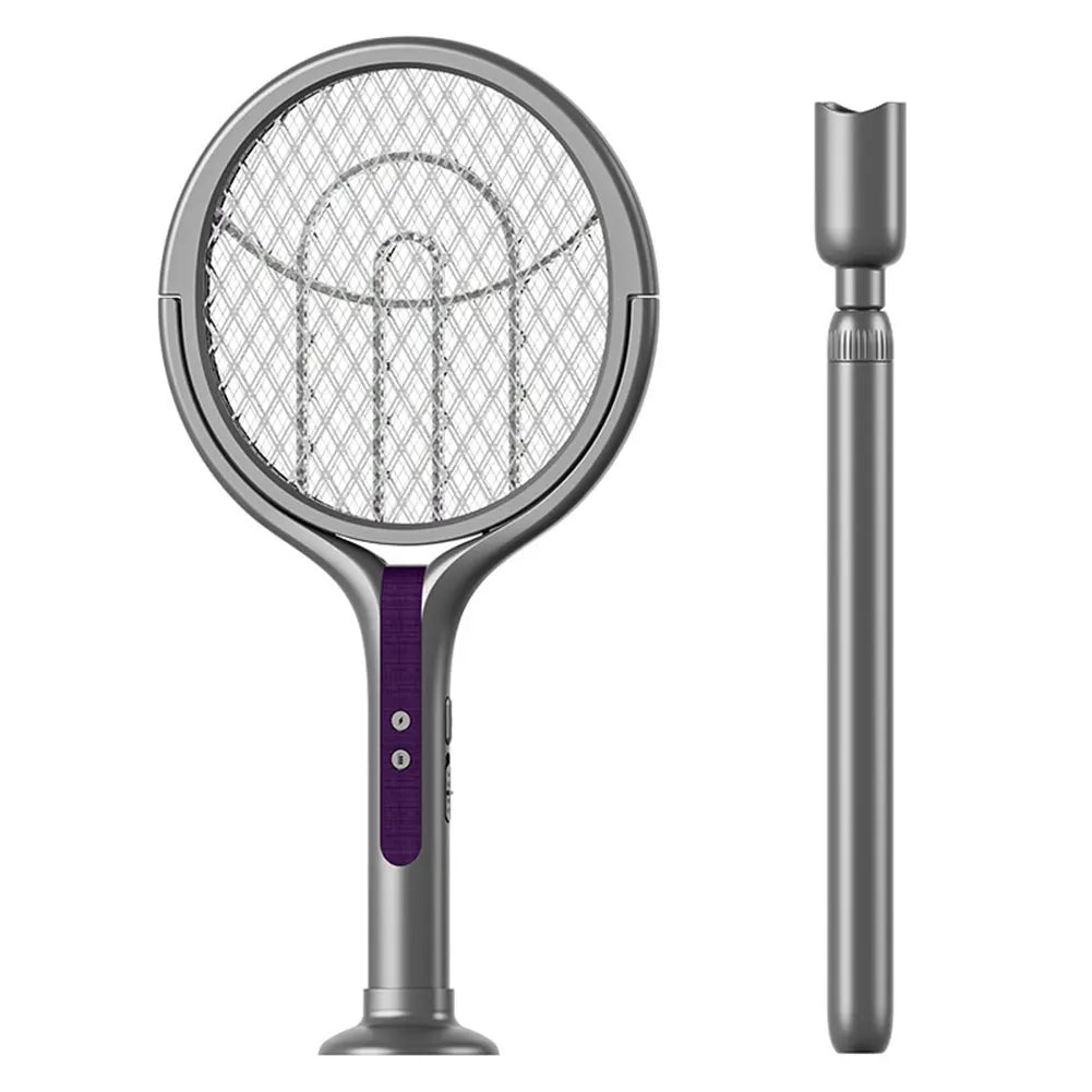 Telescoping Electric Bug Zapper with LED Camping Light & Rotating Head – 2-in-1 Rechargeable Insect Swatter for Indoor & Outdoor Use | Thomler