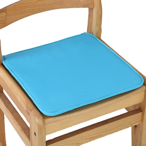 Square Chair Pad with Ties 16×16 in Cotton-Blend Dining Kitchen Office Seat Cushion Modern Solid Color for Indoor Use | Thomler