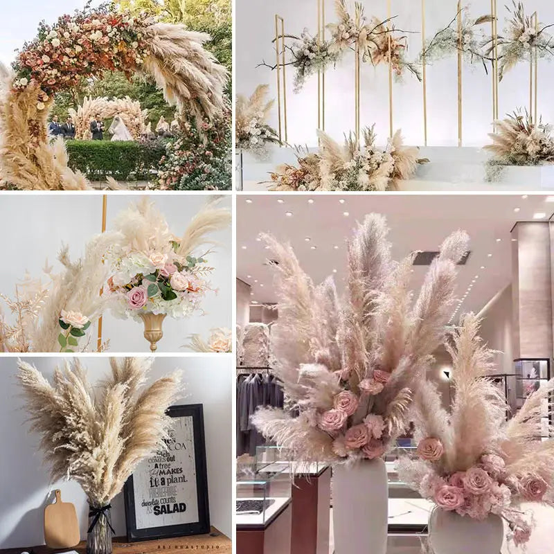 Decorative Dried Grass Plumes 15.7–29.5 in Natural Home Wedding Vase Arrangement | Thomler
