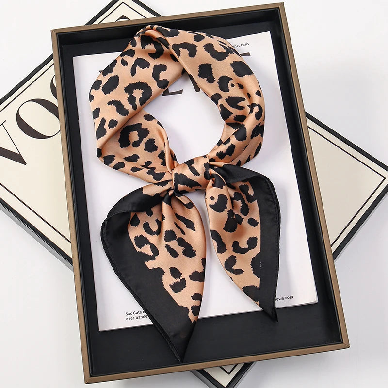 Silky Square Headwrap Scarf Versatile Neck Tie Headband Multi-Wear Hair Accessory for Women Fashion Bandana | Thomler