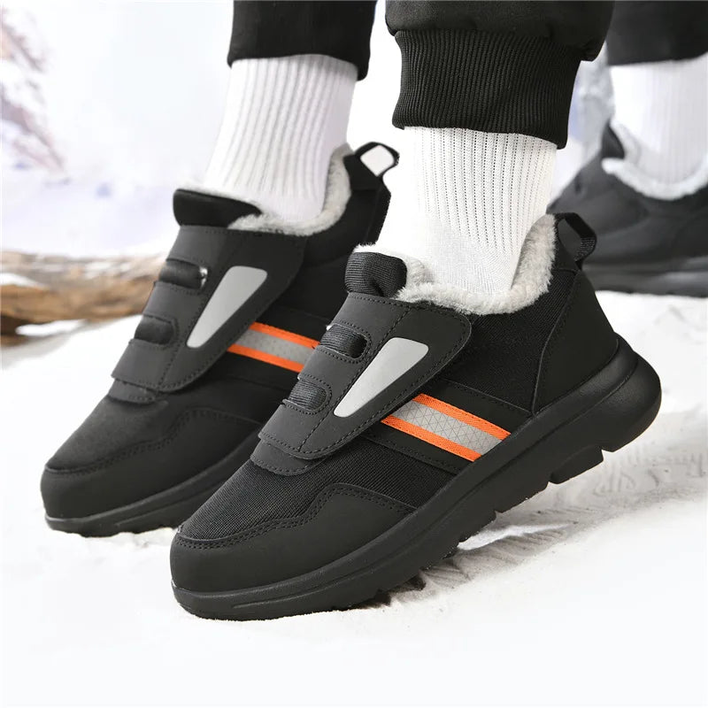 Adjustable Wide-Fit Supportive Sneakers for Sensitive Feet | Cozy Slip-On with Hook-and-Loop Closure for Everyday Comfort & Mobility | Thomler