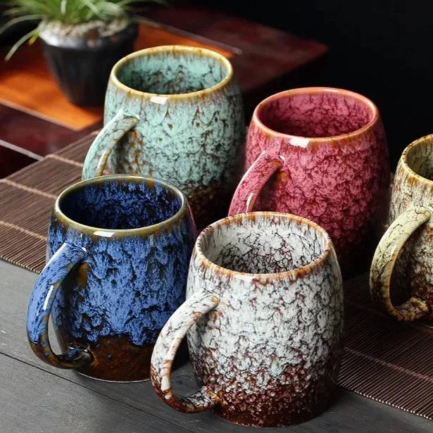 Ceramic Mug Kiln-Glazed 4 in Everyday Drinking Hot Beverages Coffee Tea Cup Durable Dishwasher Safe | Thomler