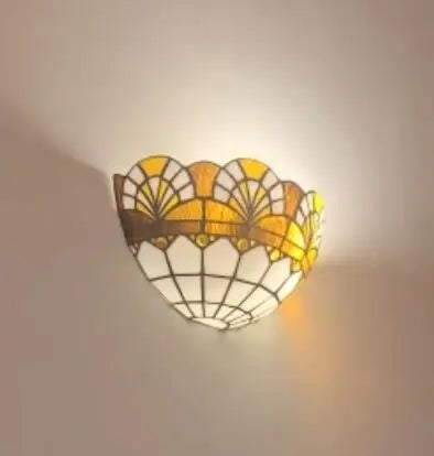 Wall Lamp Glass Mosaic E27 Blue Pastel Green Vintage Bedroom Hallway Ambient Lighting Fixture | Thomler