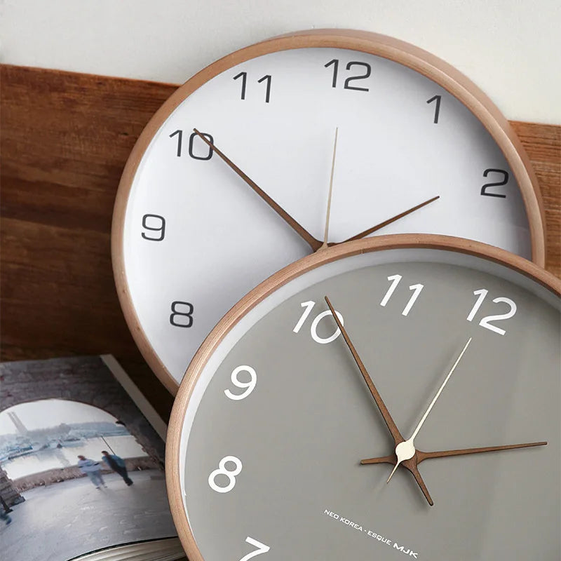 Transparent Acrylic Timepiece with Timber Frame for Modern Homes | Thomler